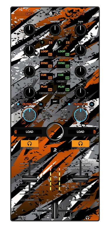 Reloop Mixtour Skin Sparkasm Orange